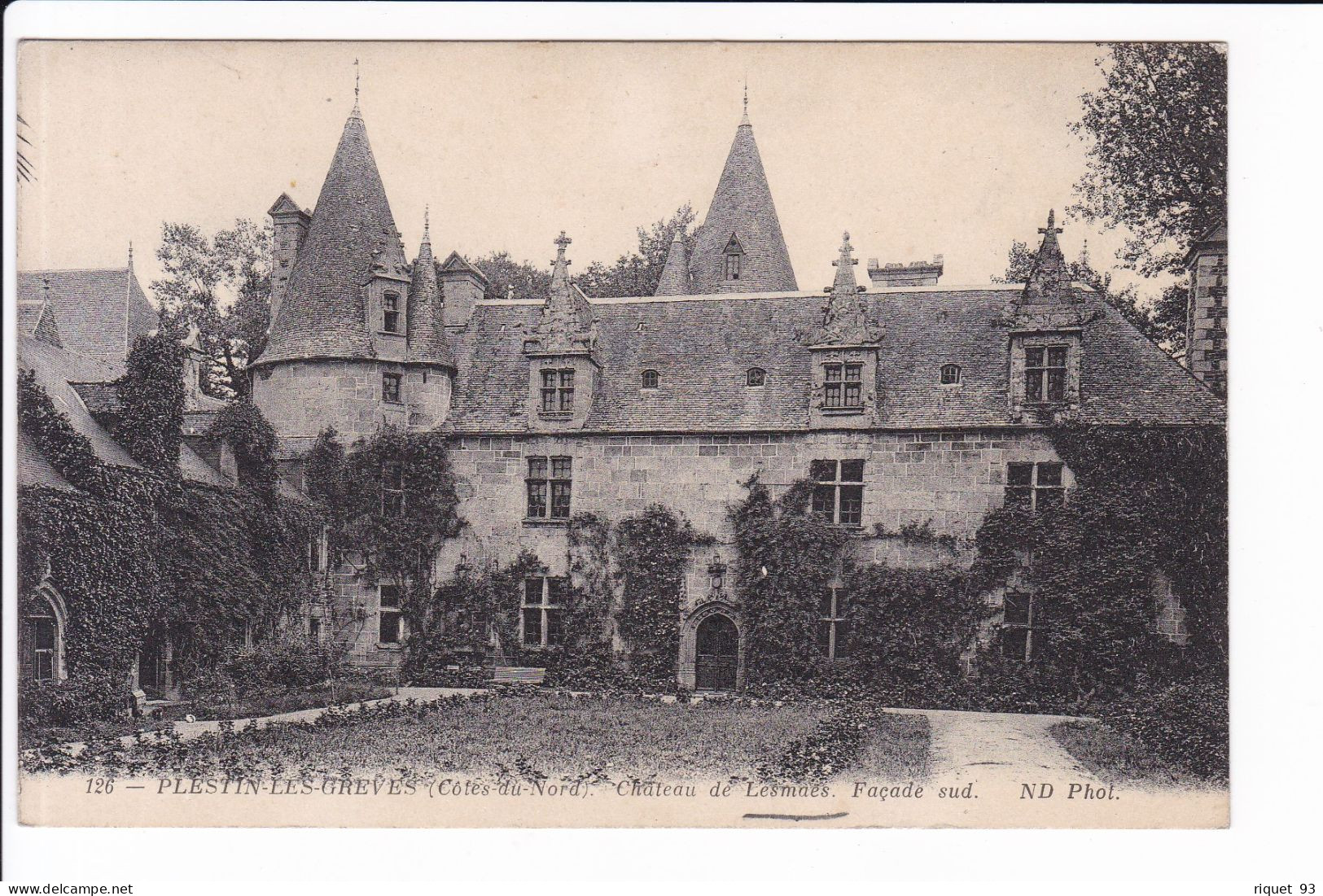 Lot 2 Cp - PLESTIN-LES-GREVES-Château De Lesmaés - Façade Nord Et Façade Sud - Plestin-les-Greves