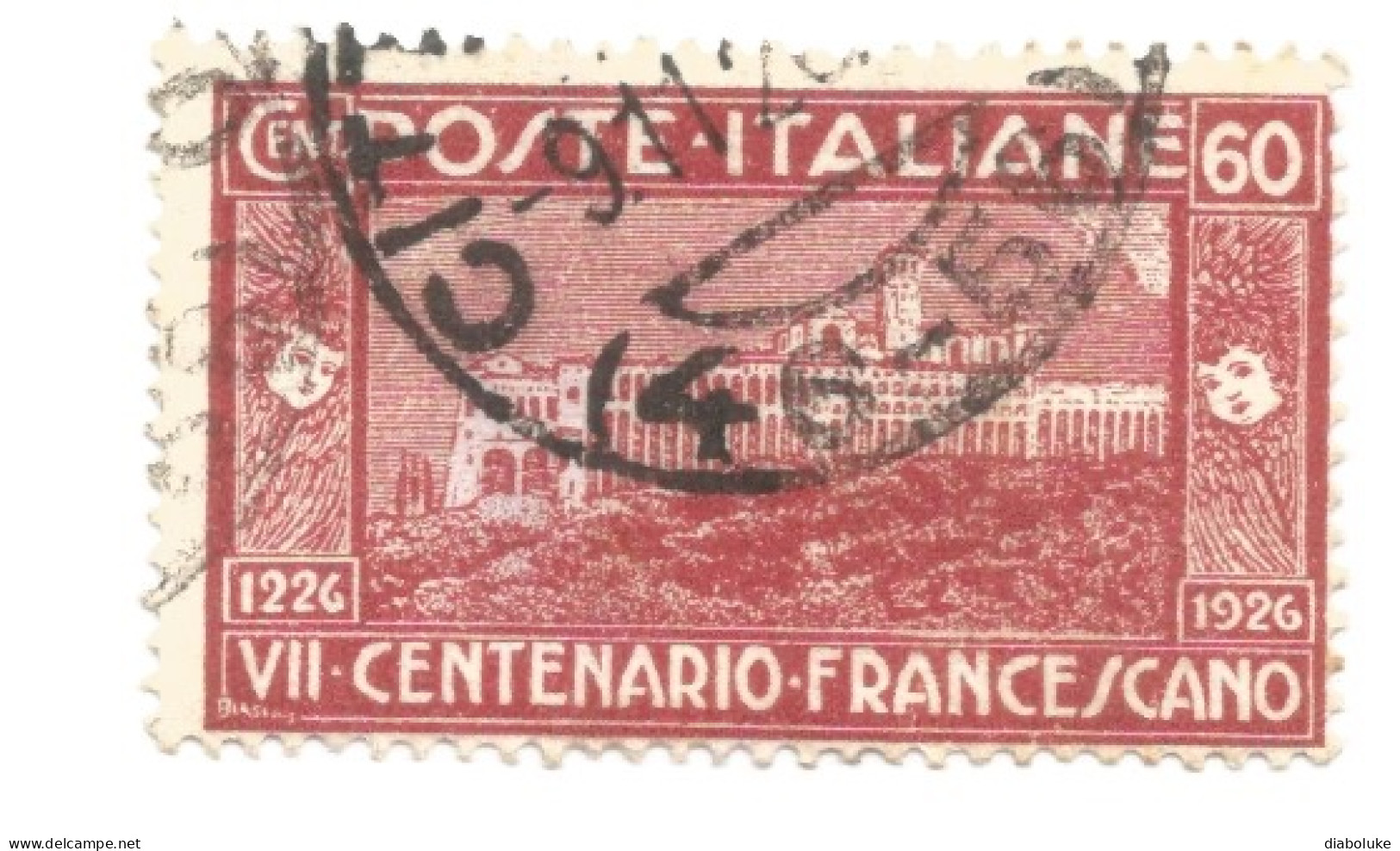 (REGNO) 1924-25, ESPRESSO SOPRASTAMPATO, 70c SU 60c - Francobollo Usato (CAT. SASSONE N. 9) - Exprespost