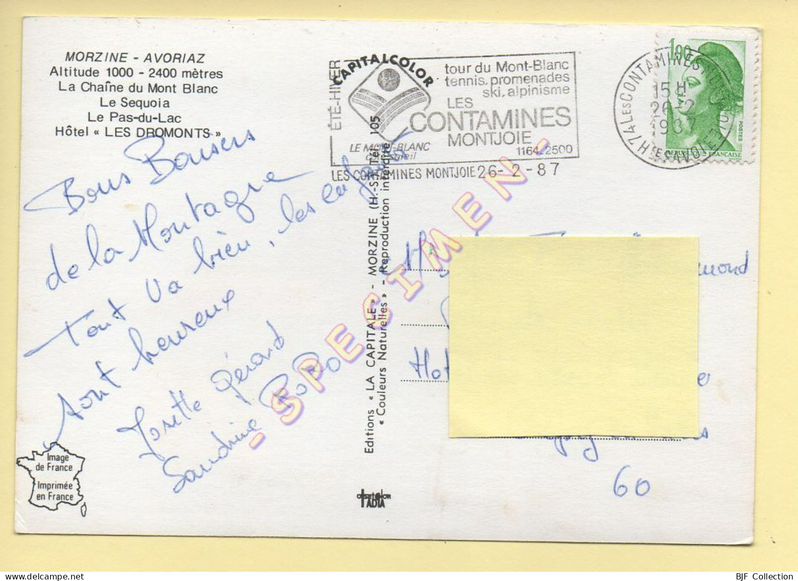 74. MORZINE AVORIAZ - Multivues - Blason (animée) (voir Scan Recto/verso) - Avoriaz