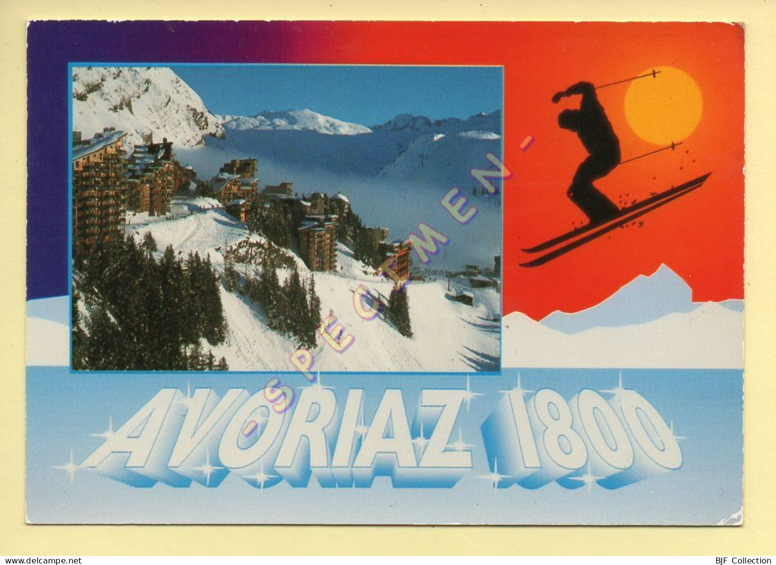 74. AVORIAZ 1800 - Vue Générale (dessin) (voir Scan Recto/verso) - Avoriaz