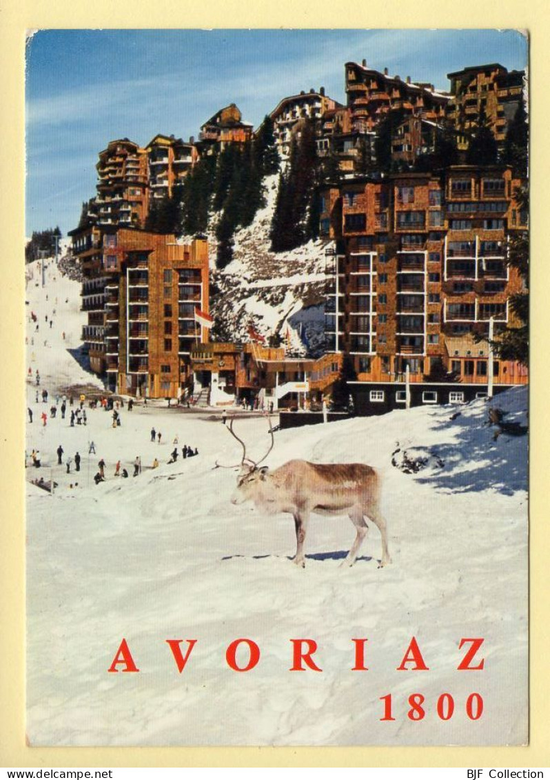 74. AVORIAZ 1800 – Au Centre De La Station (animée / Renne) (voir Scan Recto/verso) - Avoriaz