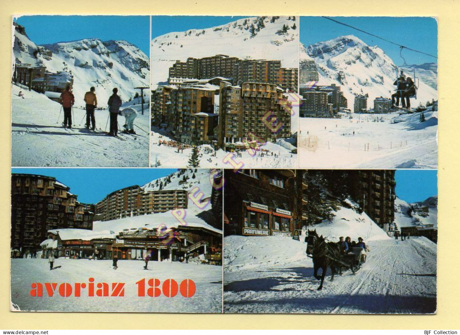 74. AVORIAZ 1800 - Multivues (animée) (voir Scan Recto/verso) - Avoriaz