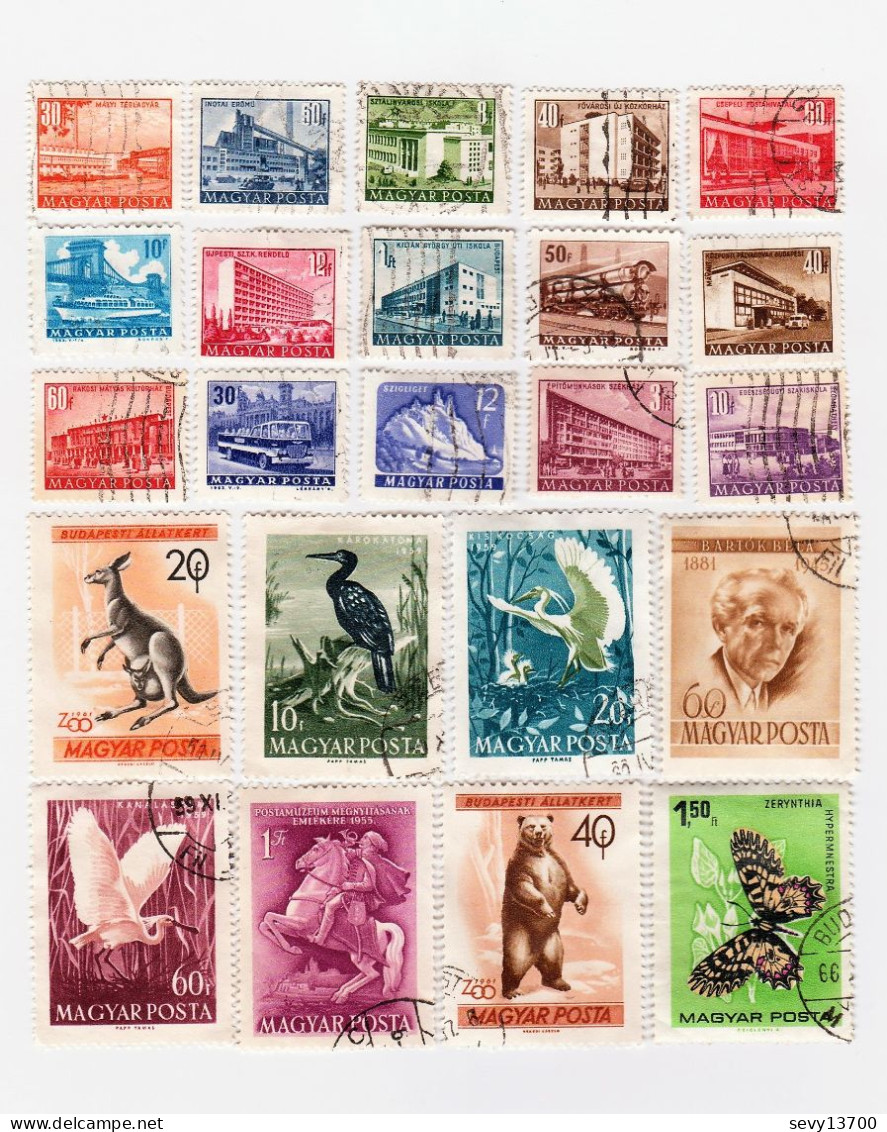 Hongrie Lot De 74 Timbres - Collections
