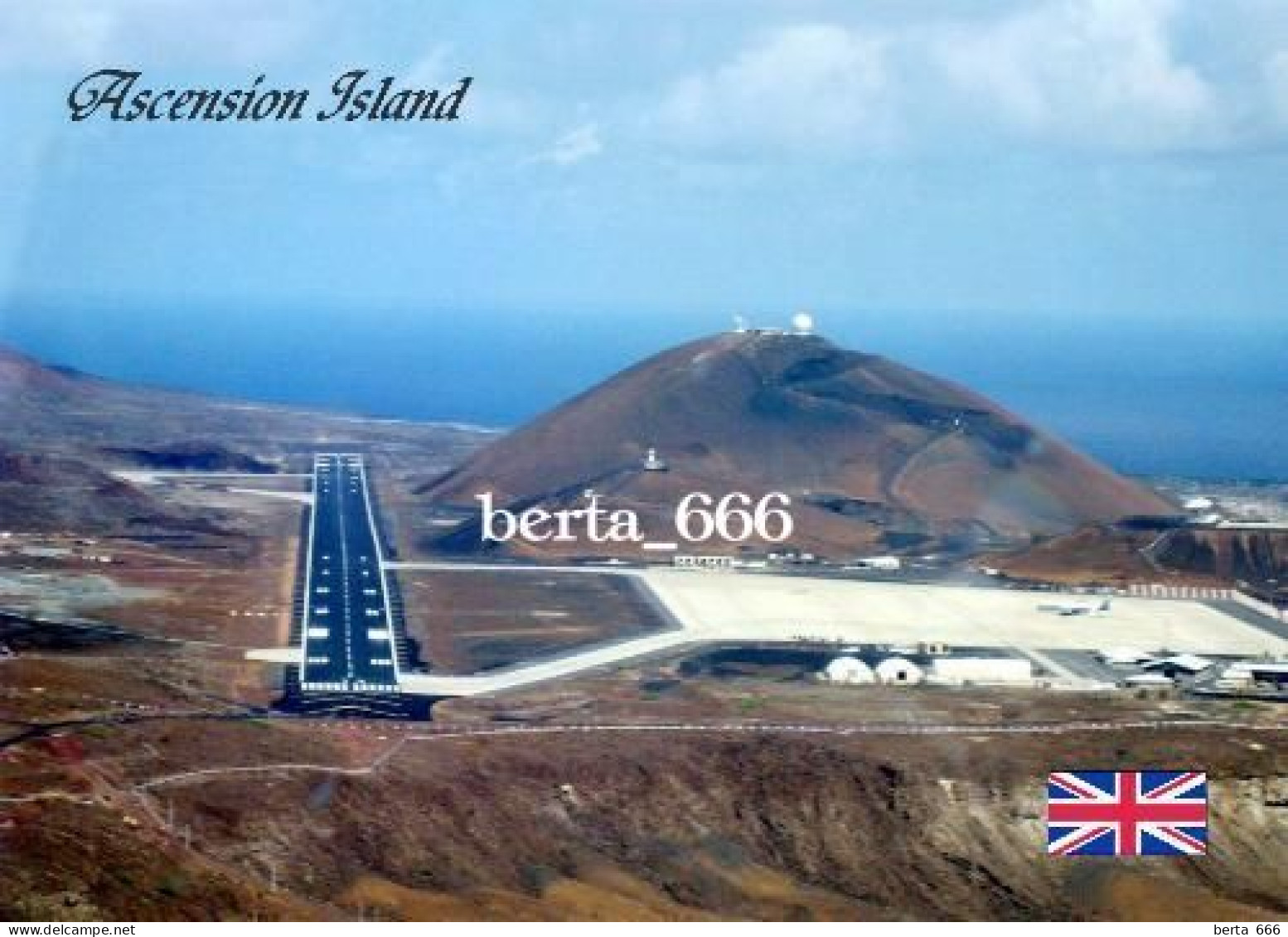 Ascension Island Airport Airfield New Postcard - Isla Ascensión