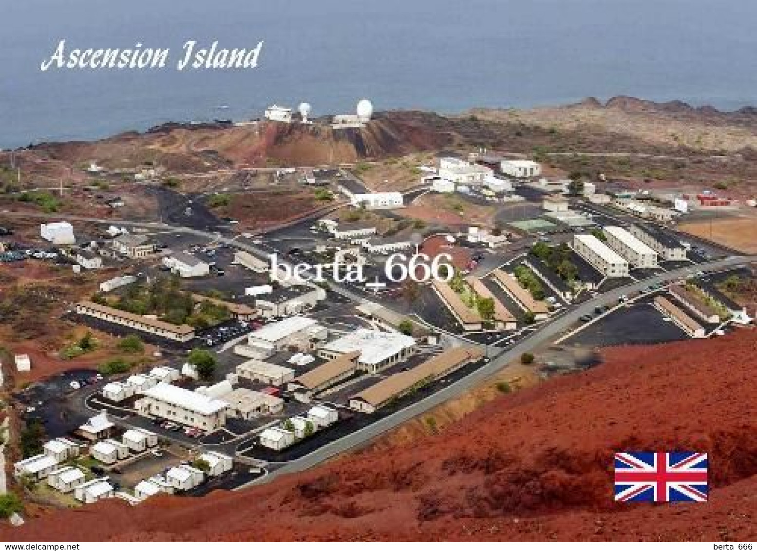 Ascension Island Aerial View New Postcard - Isla Ascensión