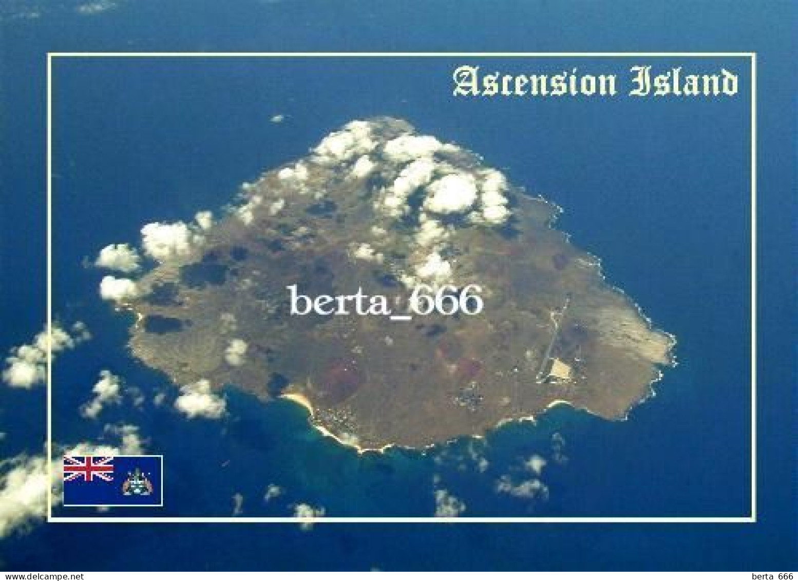 Ascension Island Aerial View New Postcard - Ascensione