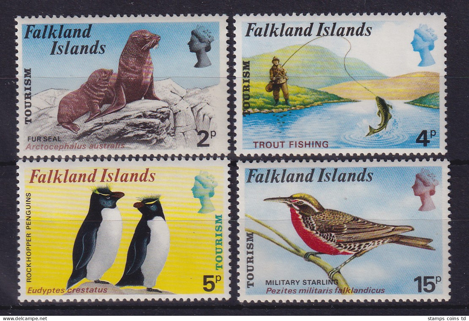 Falkland-Inseln 1974 Einheimische Tiere Mi.-Nr. 222-225 Postfrisch ** - Islas Malvinas