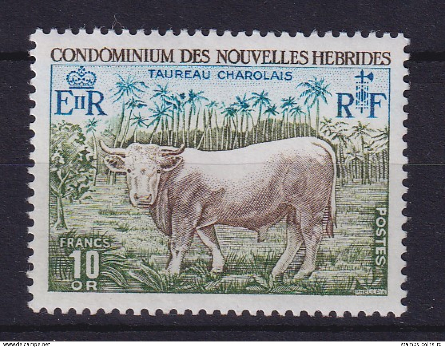 Neue Hebriden 1975 Charolais-Rind Mi.-Nr. 406 Postfrisch ** - Altri & Non Classificati