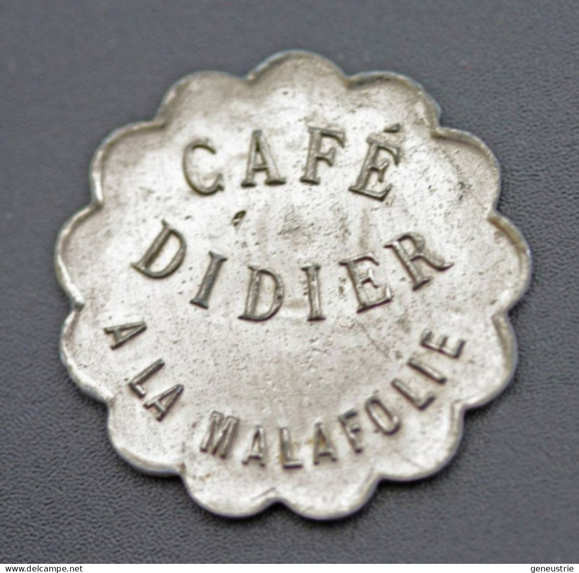 Jeton Nécessité "Bon Pour 12c 1/2 En Consommation / Café Didier à La Malafolie (Le Chambon-Feugerolles) Mines De Firminy - Monedas / De Necesidad