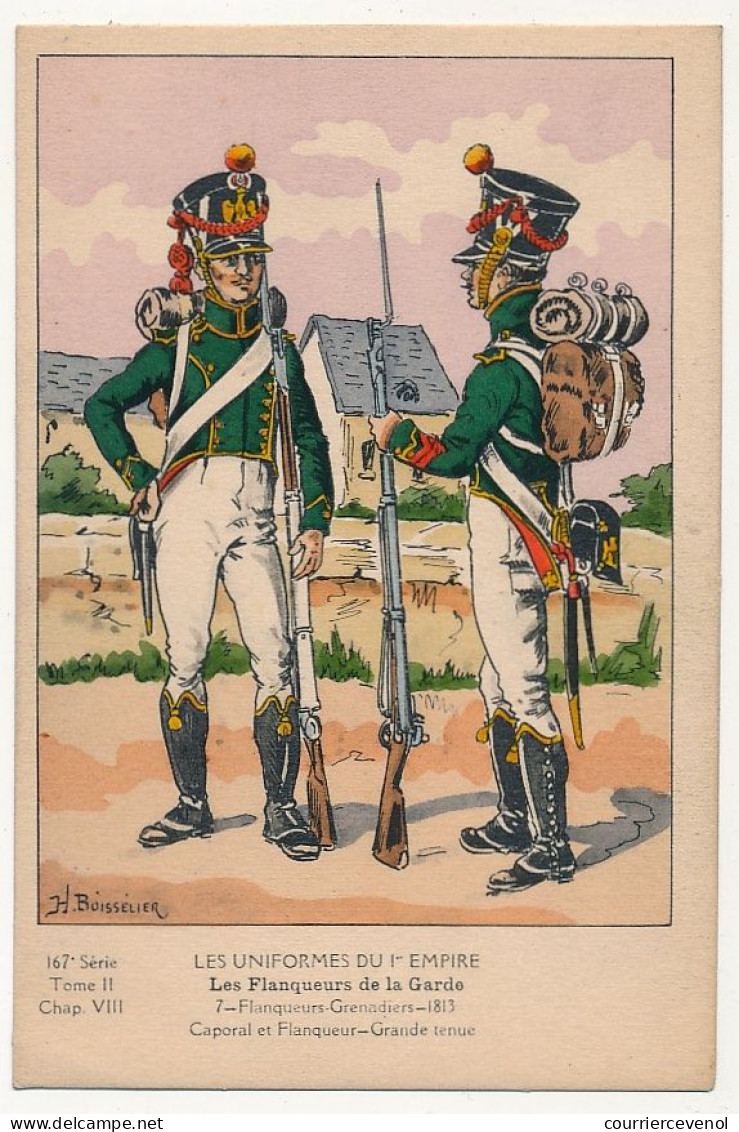 Uniformes Du 1er Empire - Les Flanqueurs De La Garde - Flanqueurs-Grenadiers-1813 (dos Sans Impression) - Uniformen