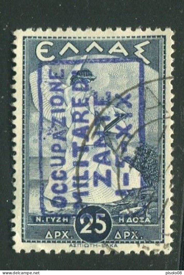 ZANTE 1941 FRANCOBOLLI DI GRECIA 25 L AZZURRO USATO - Zante