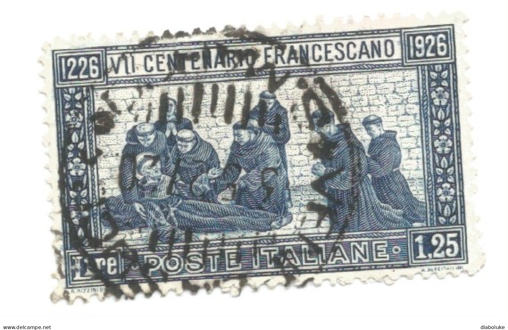 (REGNO D'ITALIA) 1926 MORTE DI SAN FRANCESCO - Serie Di 8 Francobolli Usati, Tutte Le Dentellature, Annulli Da Periziare - Posta Aerea