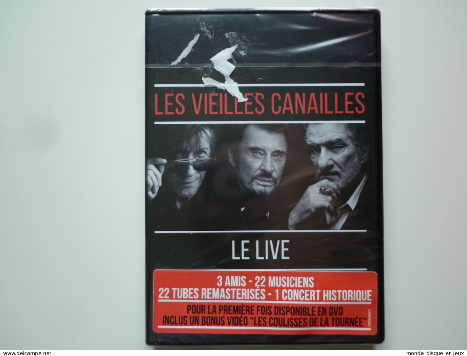 J.Hallyday, E.Mitchell, J.Dutronc Dvd Les Vieilles Canailles Le Live - DVD Musicaux