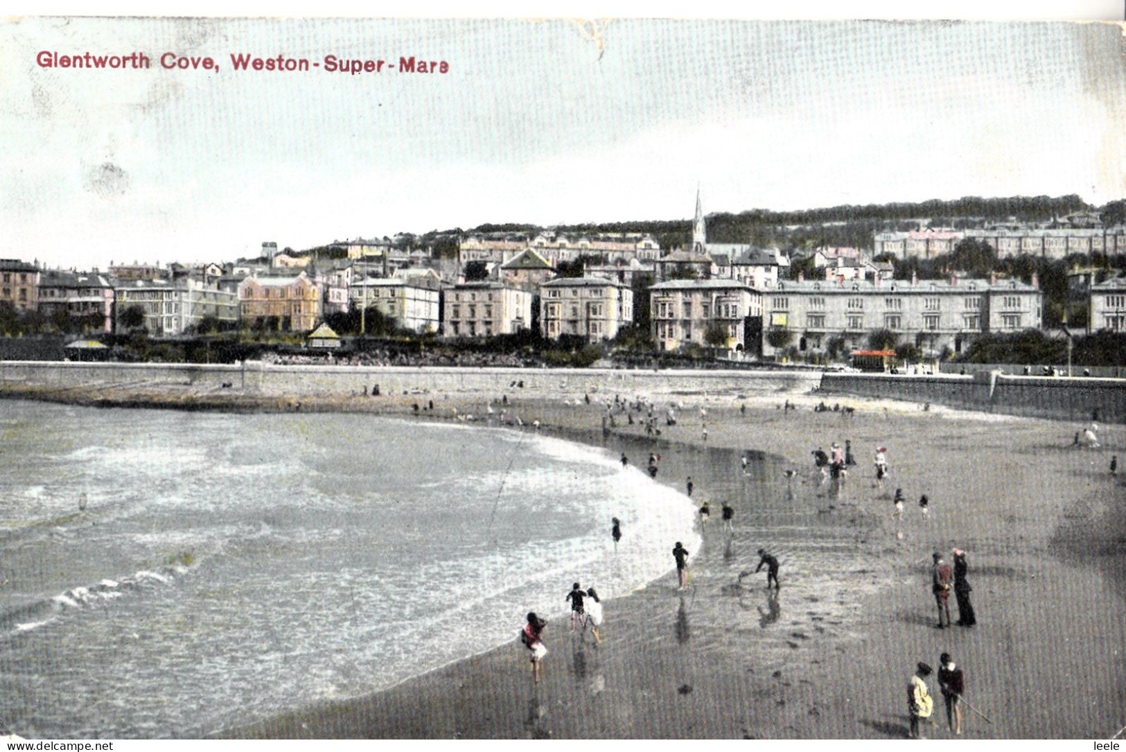 DA64. Vintage Postcard.  Glentworth Cove, Weston-Super-Mare. - Weston-Super-Mare