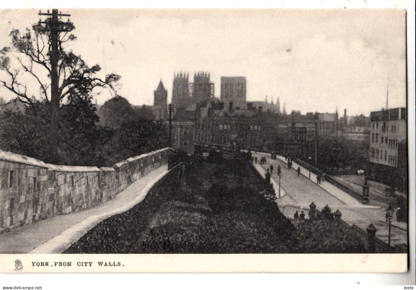 DA72.  Vintage Tucks Postcard.  York, From The City Walls. - York