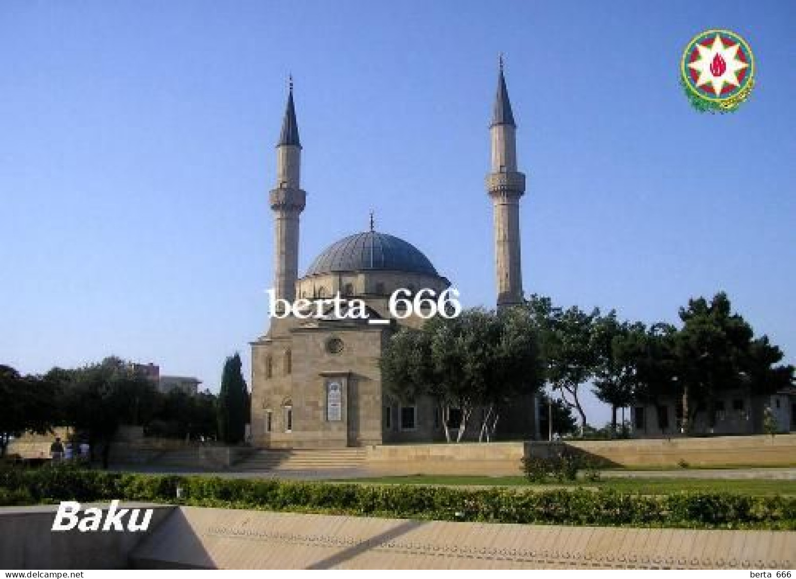 Azerbaijan Baku Turkish Mosque New Postcard - Azerbaiyan
