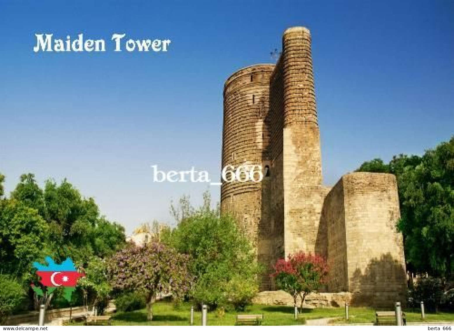 Azerbaijan Baku Maiden Tower UNESCO New Postcard - Azerbeidzjan