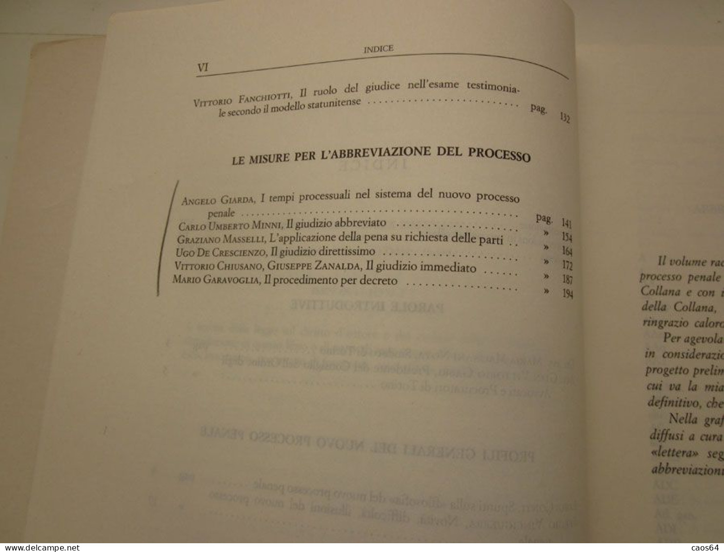 Profili Del Nuovo Processo Penale Mario Garavoglia CEDAM 1988 - Diritto Ed Economia