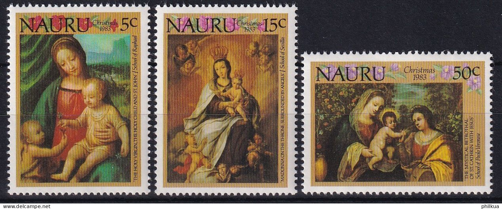 MiNr. 276 - 278 Nauru 1983, 16. Nov. Weihnachten - Postfrisch/**/MNH - Nauru