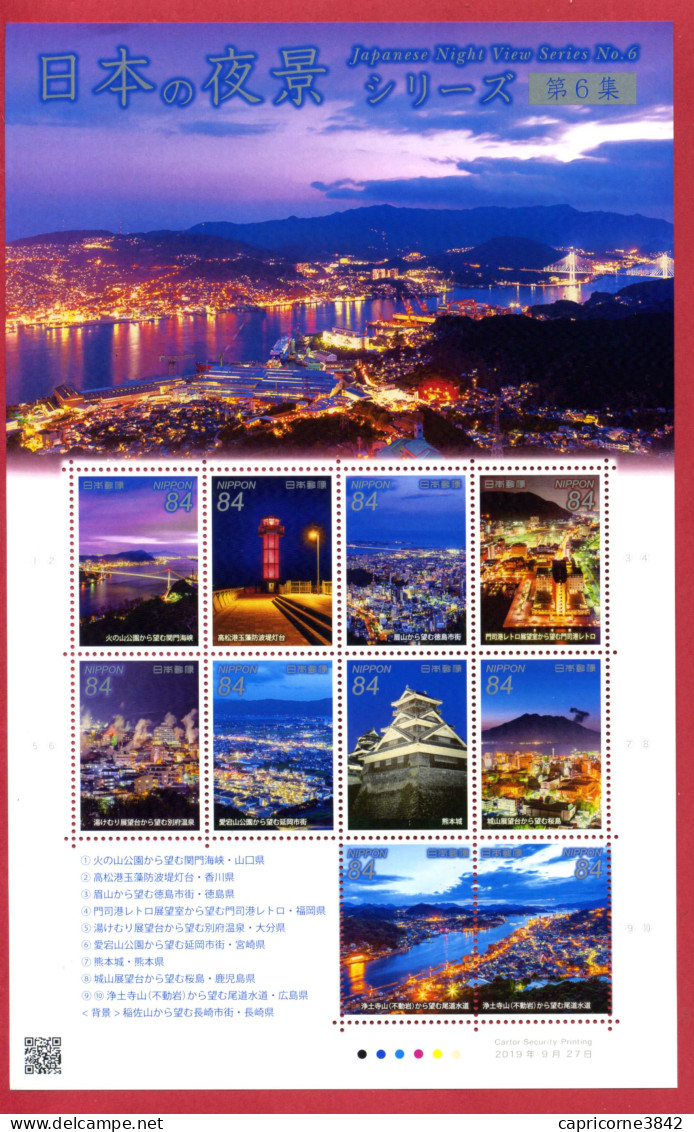 2019 - Japon - Bloc "Japanese Night View Series N°6" - Blocks & Sheetlets