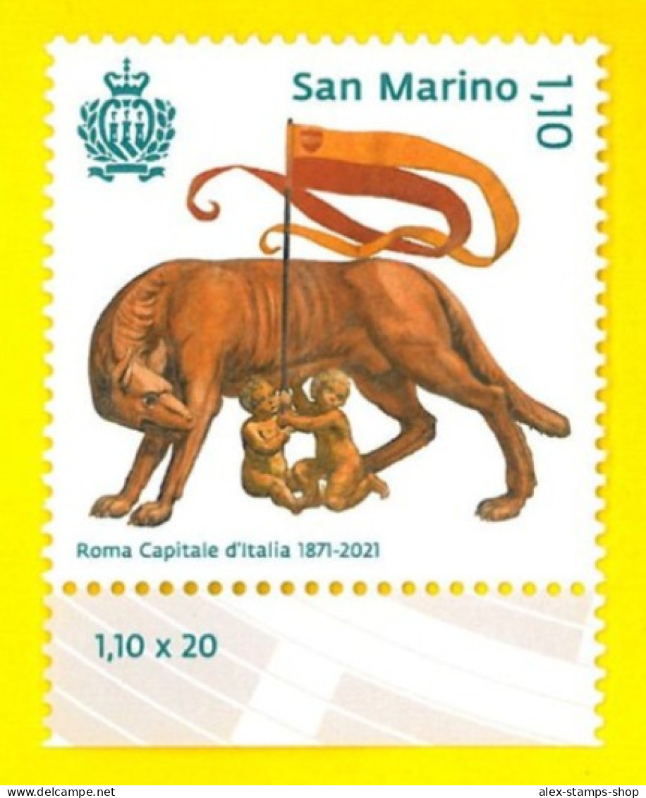 SAN MARINO 2021 150° Anniversario Di Roma Capitale D'Italia - New Stamp - Ungebraucht