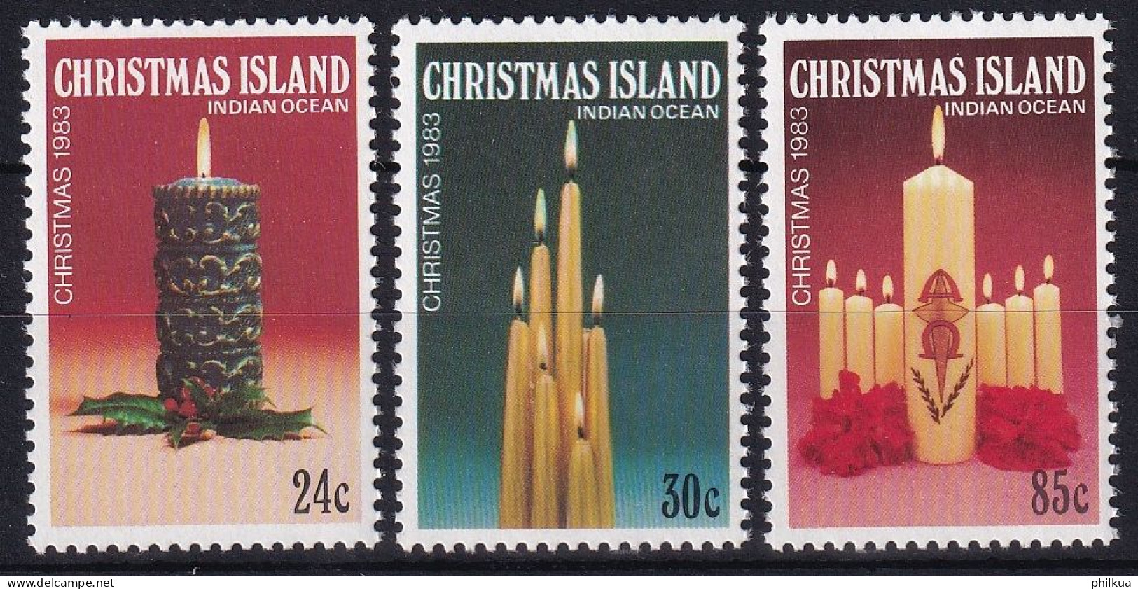 MiNr. 180 - 182 Weihnachtsinsel       1983, 31. Okt. Weihnachten - Postfrisch/**/MNH - Christmas Island