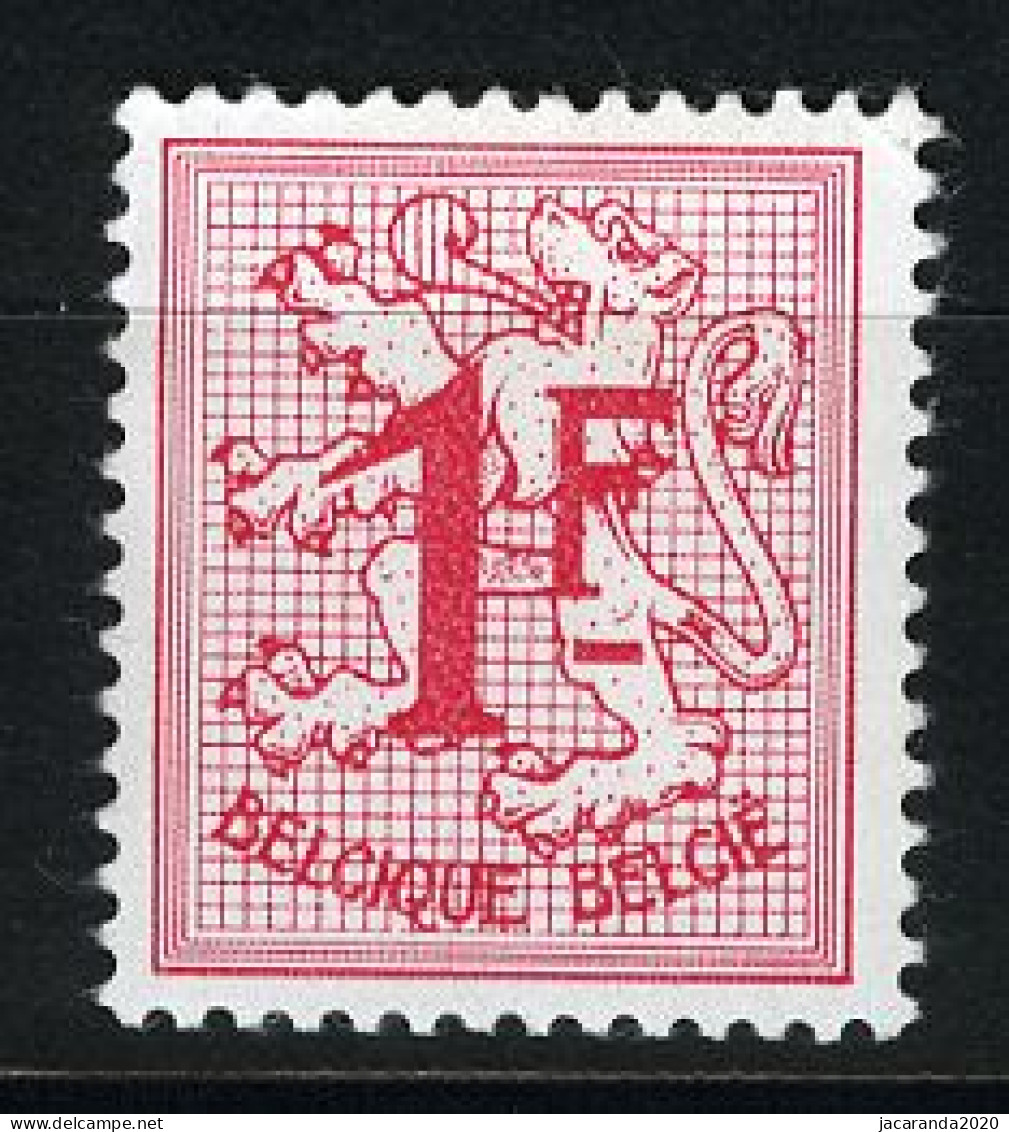 België R6 - Cijfer Op Heraldieke Leeuw - 1F Helrood - Coil Stamps