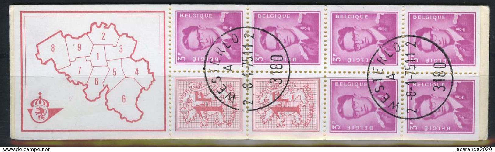 België B2 - Koning Boudewijn En Heraldieke Leeuw - Gestempeld - Oblitéré - Used - 1953-2006 Modernos [B]