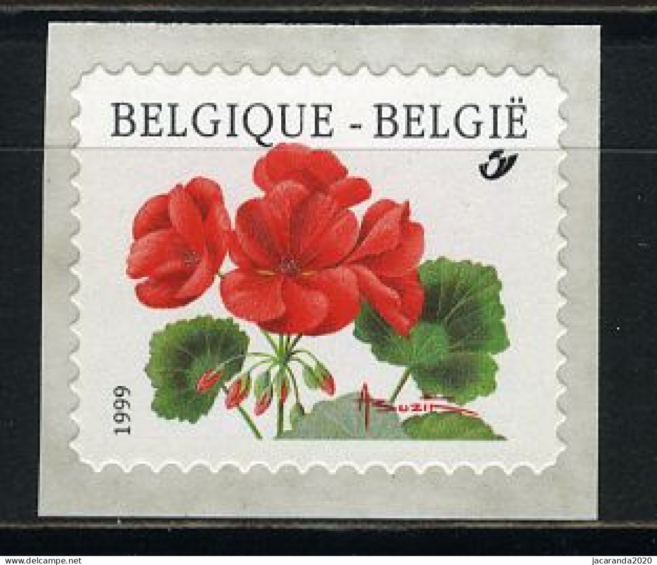 België R90 - Bloemen - Buzin (2854) - Geranium - Keerzijde = Sprintpak - 1999 - Rollen