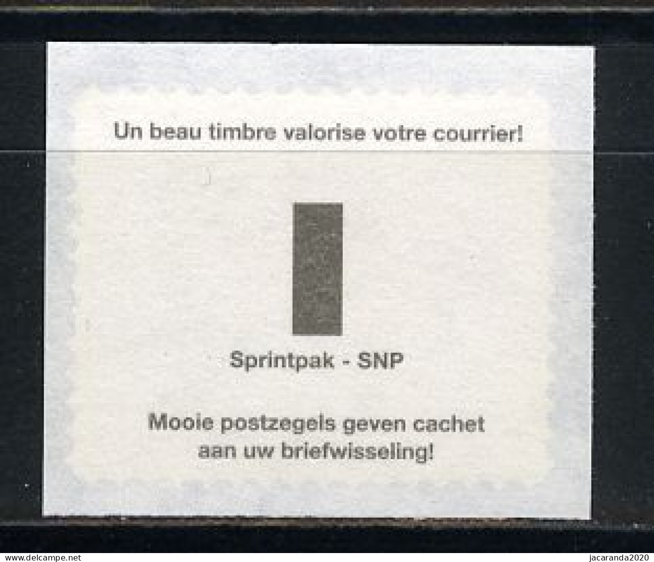 België R90a - Bloemen - Buzin (2854) - Geranium - Keerzijde = Sprintpak + Tekst - 1999 - Coil Stamps