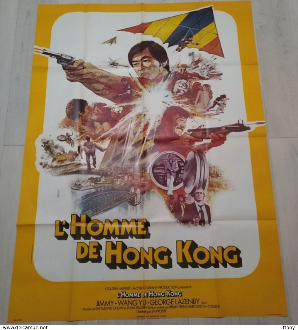 Affiche De Cinéma Originale Pliée, L'homme De Hong Kong 1975     ( 160 Cm X 120 Cm    ) - Posters