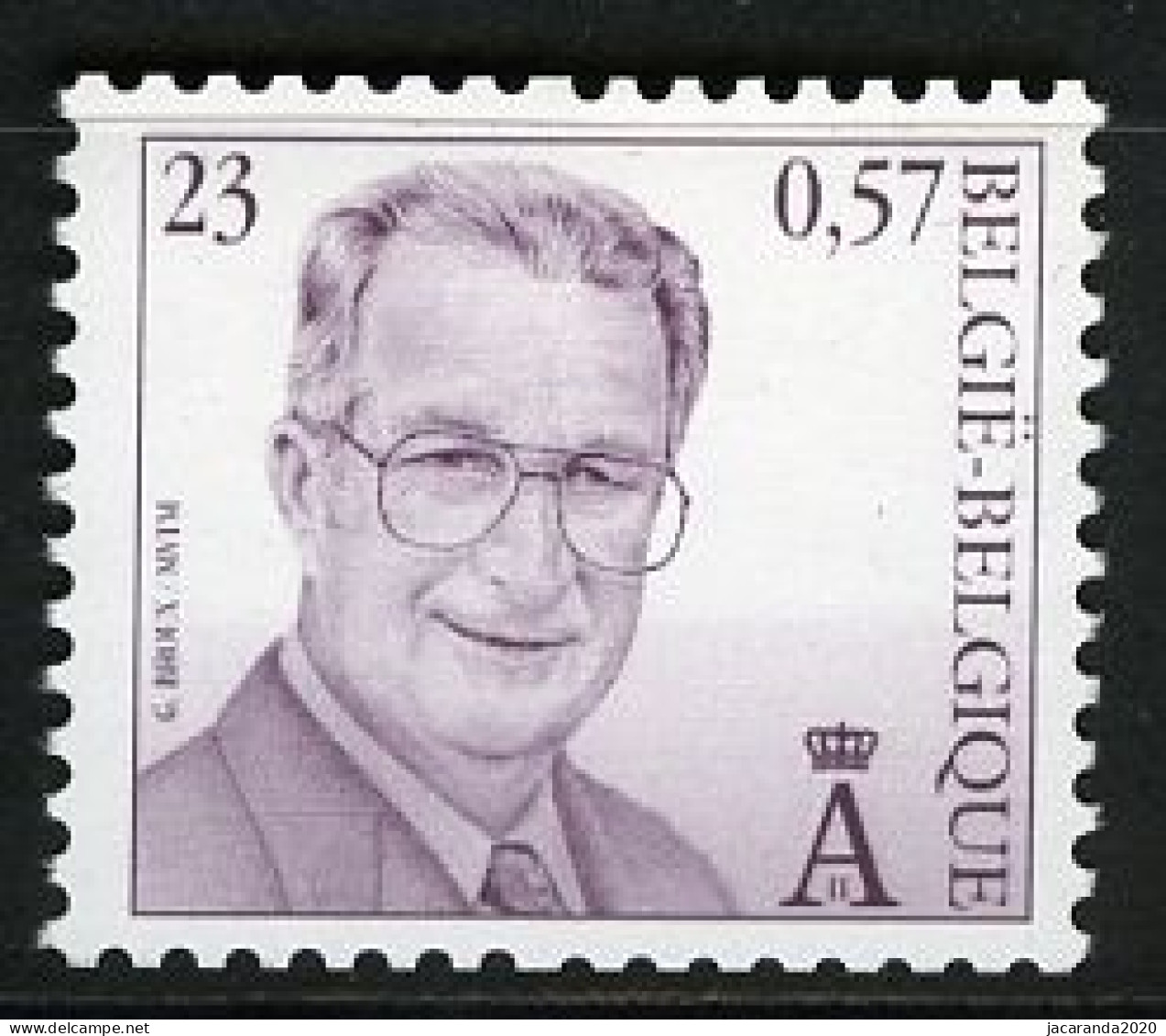 België R101a - K. Albert (2933) - 23F - Rolzegel Met Nummer (4 Cijfers) - Avec Numéro (4 Chiffres) - Versprongen Tanding - Coil Stamps