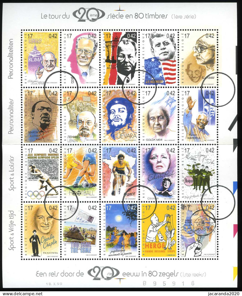 België BL83 - Personaliteiten - Sport - Football - Kuifje  Tintin - Merckx - PERSSTEMPEL - Specimen - Perszegel - PRESSE - Other & Unclassified
