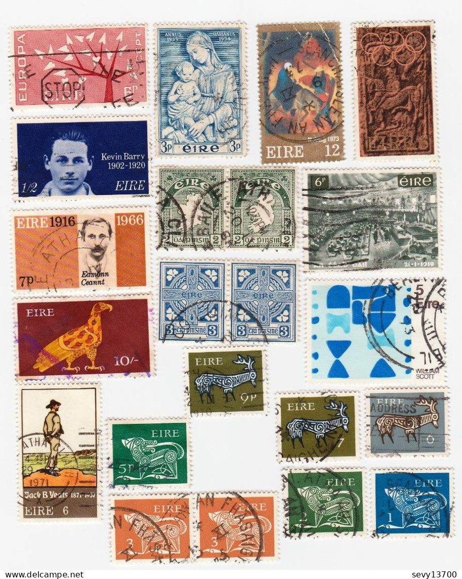 Irlande Lot De 39 Timbres - Collezioni & Lotti