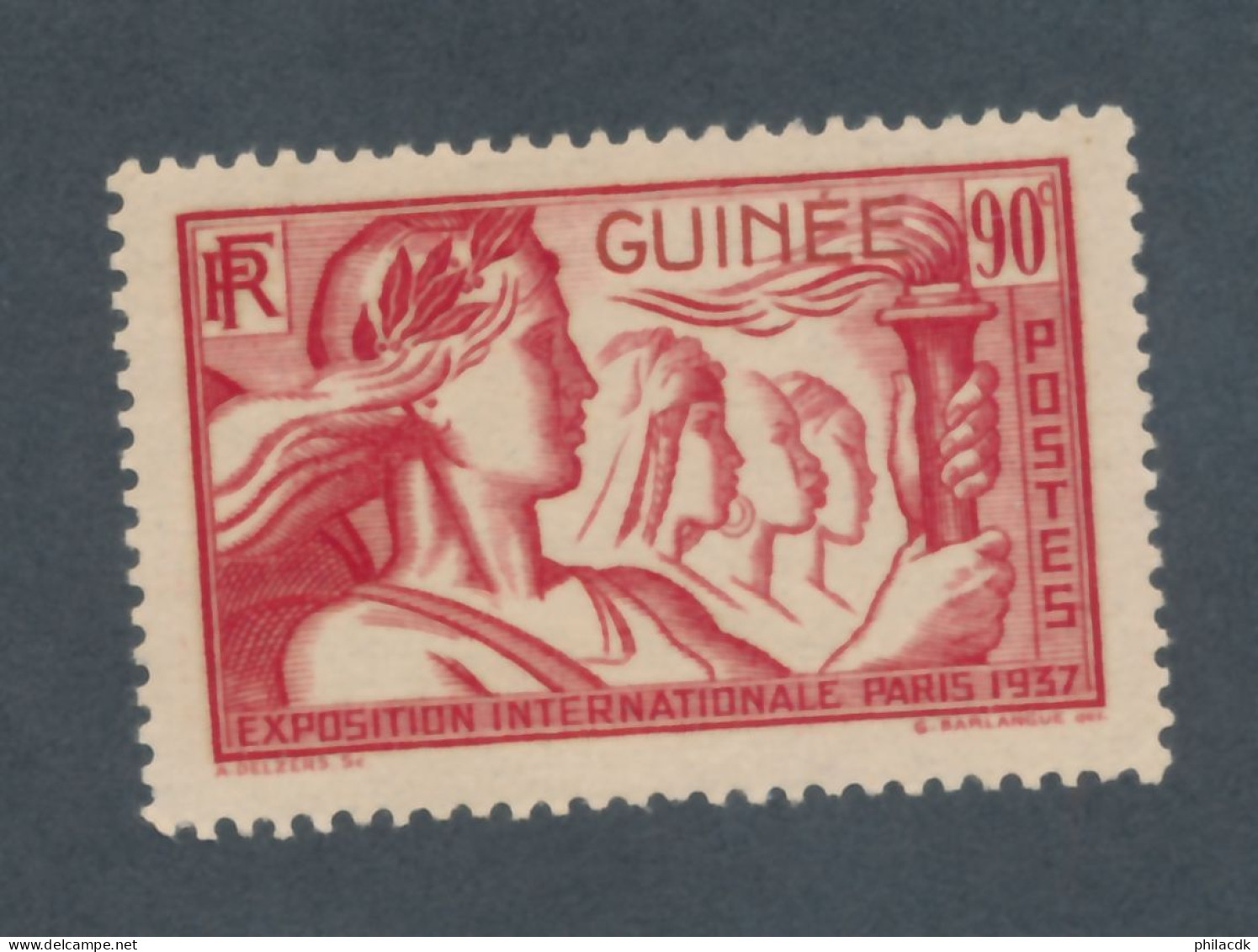 GUINEE - N° 123 NEUF* AVEC CHARNIERE - 1937 - Unused Stamps