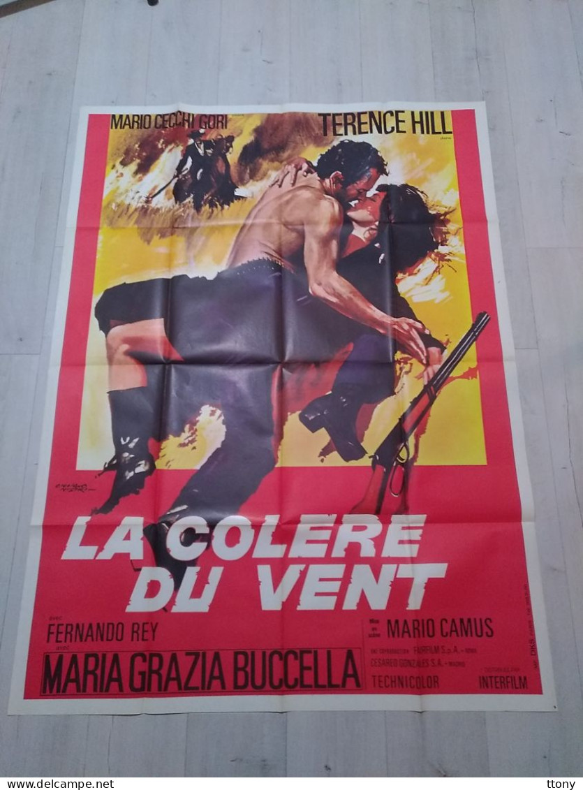 Affiche Originale De Cinéma Pliée : La Colère Du Vent      ( 160 Cm X 120 Cm    ) - Manifesti & Poster