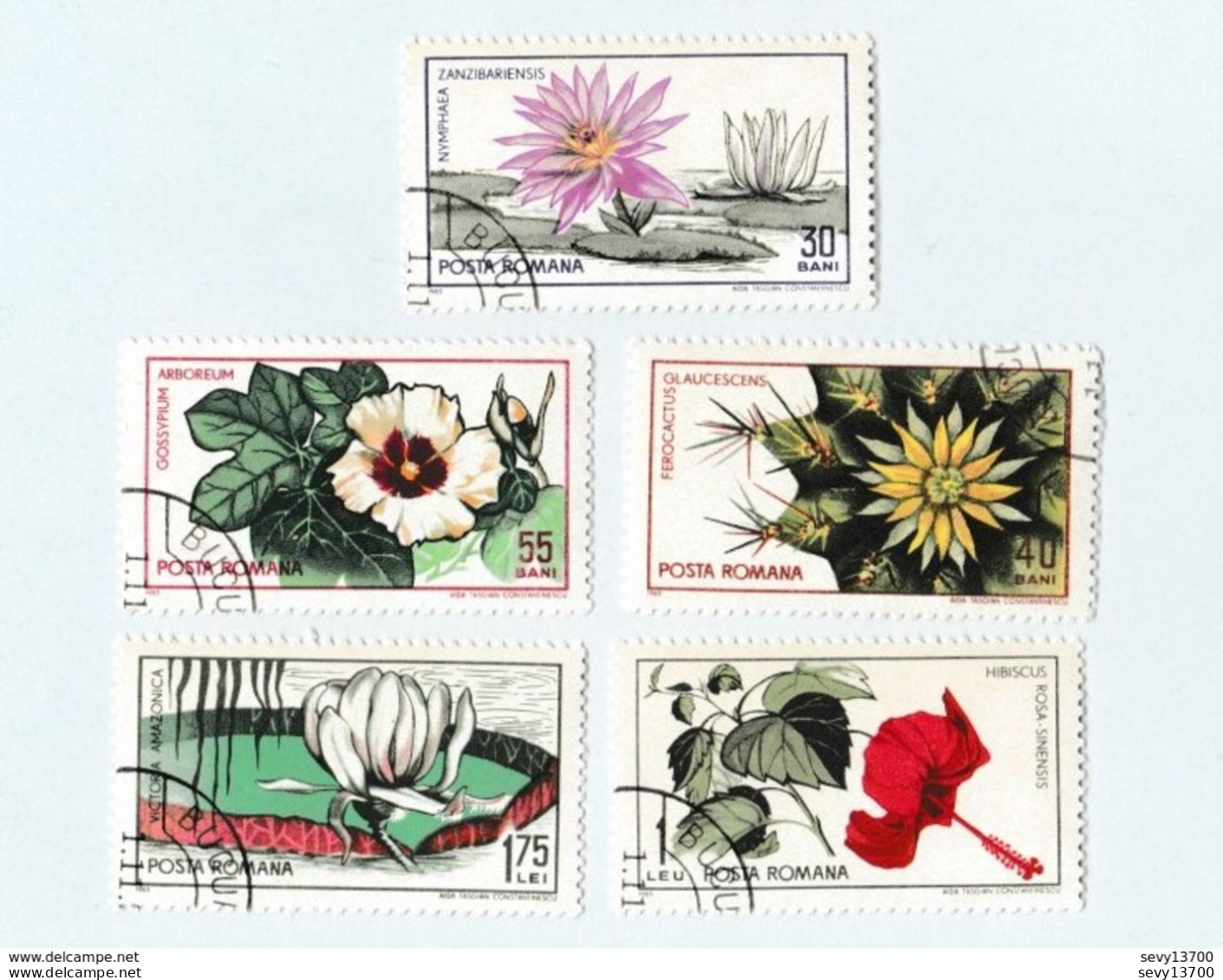 Roumanie Lot De 41 Timbres 34 Fleurs Et 7 Fruits - Sammlungen