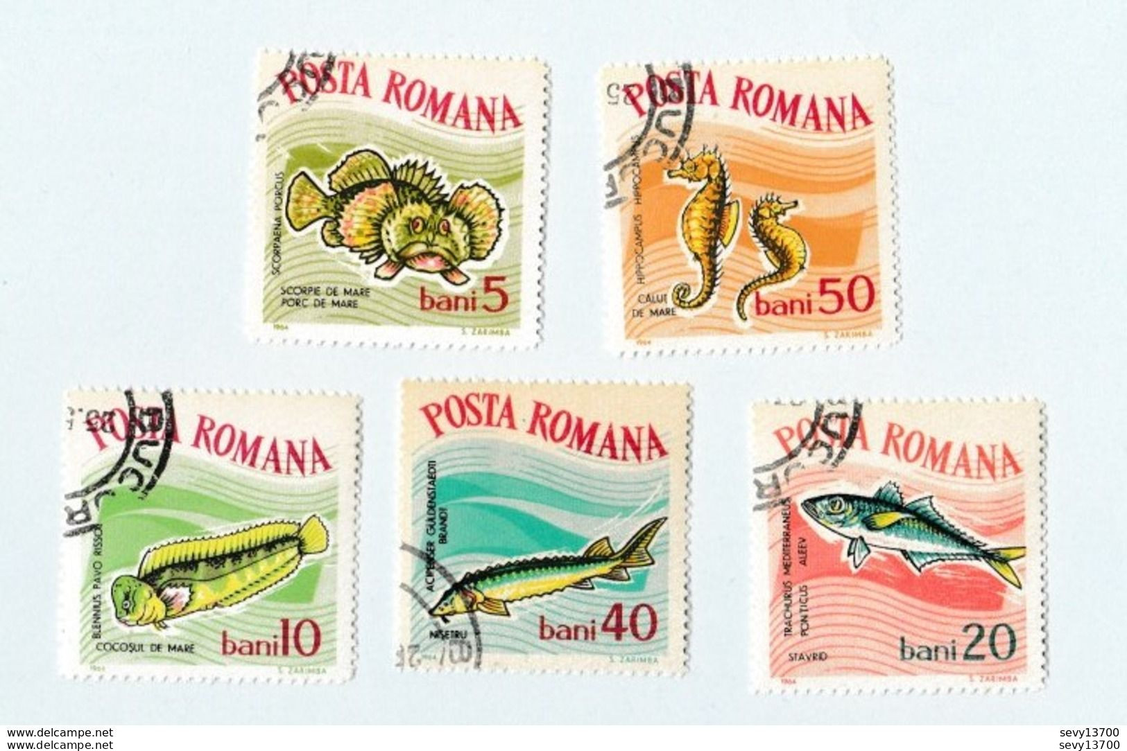 Roumanie Lot De 40 Timbres Les Animaux - Marcassin, Faon, Les Poissons, Oiseaux, Lézard, Serpents, Salamandre - Sammlungen