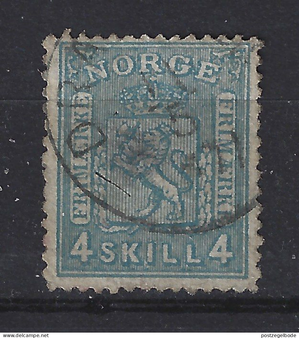 Noorwegen Norway 14 Used 1867 ; Wapenzegel - Gebruikt