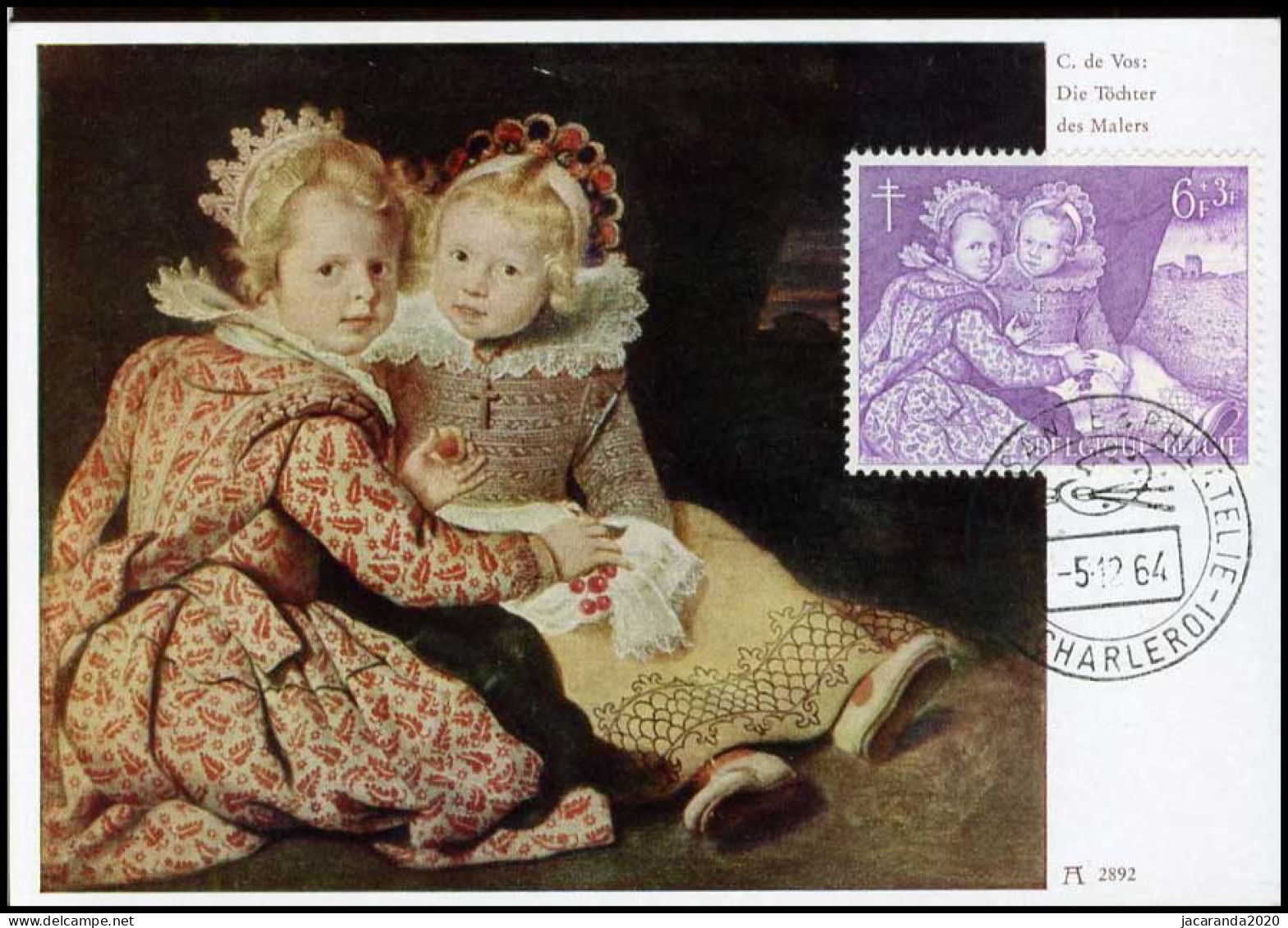 1312 - MK - Antiteringzegels, 2 Kinderen Van De C. De Vos - 1961-1970