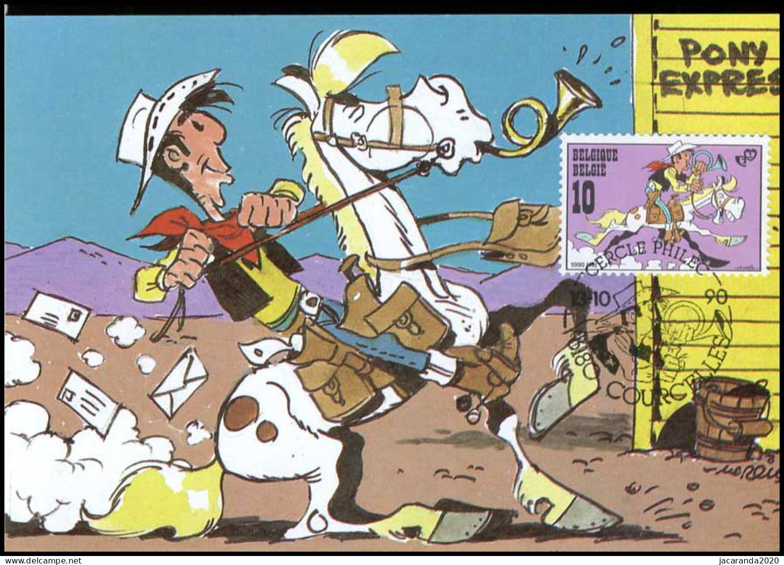 2390 - MK - Jeugdfilatelie - Lucky Luke En Jolly Jumper - 1981-1990