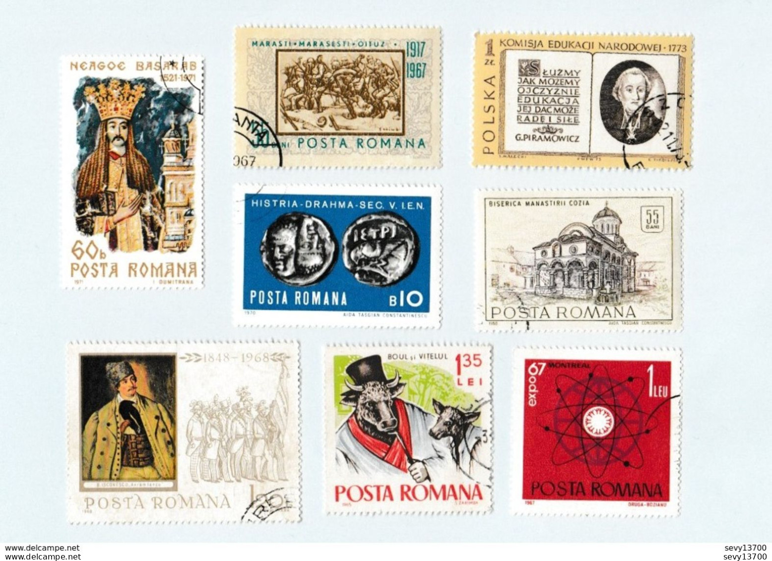 Roumanie lot de 50 timbres