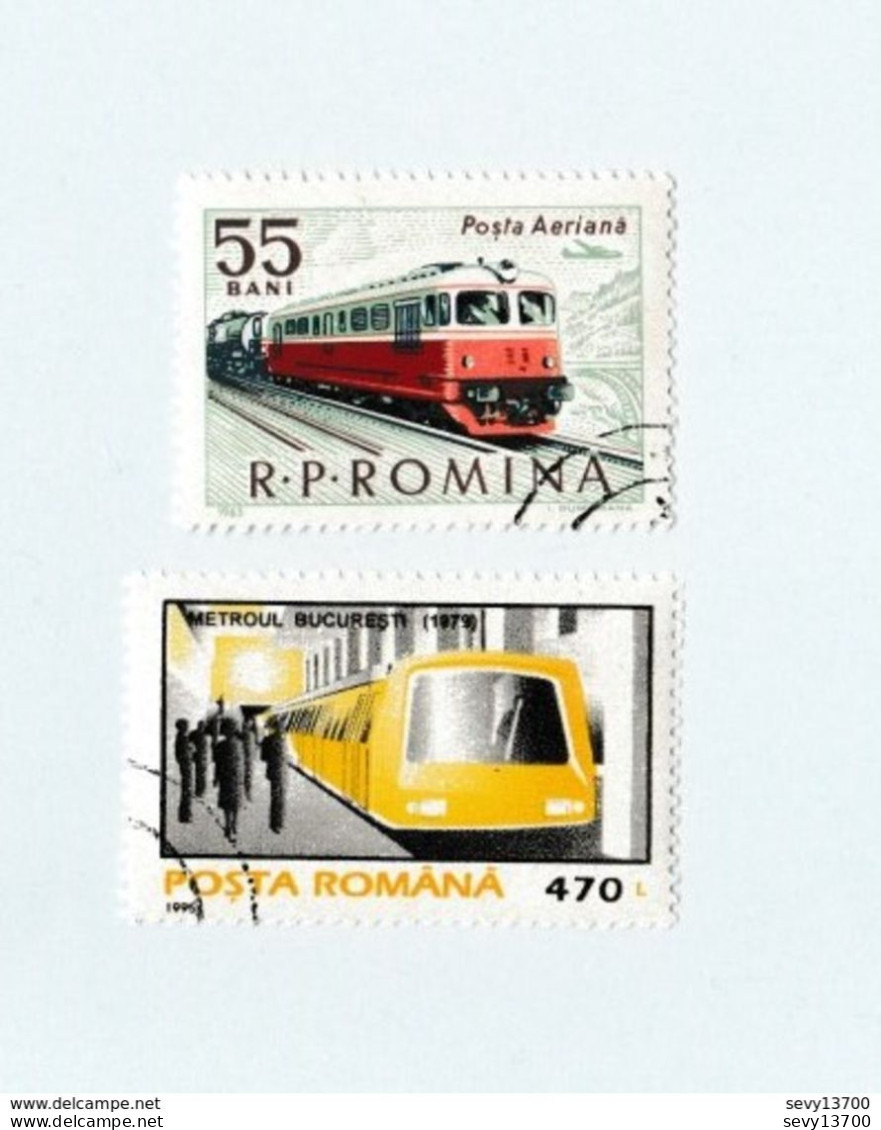 Roumanie Lot De 27 Timbres Les Transports ( Train, Avion, Hélicoptère, Bateau, Auto, Camion, Métro, Autocar) - Sammlungen