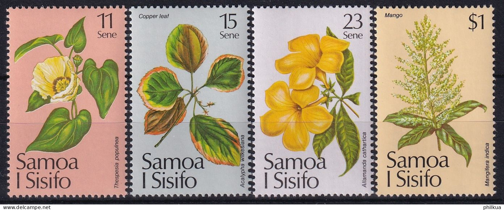 MiNr. 469 - 472 Samoa 1981, 2. Nov. Weihnachten: Blüten - Postfrisch/**/MNH - Samoa