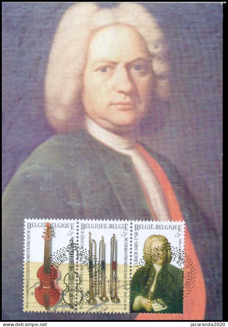 2915+2916+2917 - MK - Muziekinstrumenten + Johann Sebastian Bach - 1991-2000