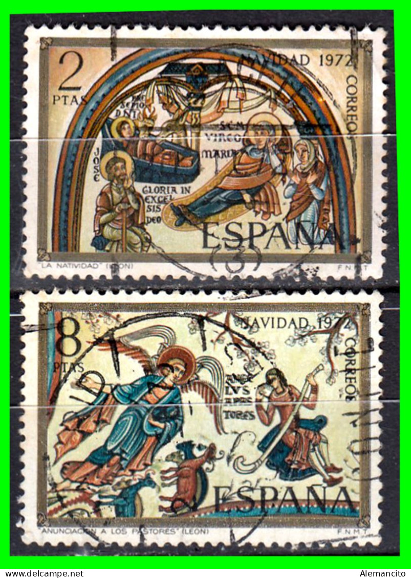 ESPAÑA.-  SELLOS AÑOS 1972 -.  NAVIDAD - SERIE.- - Oblitérés