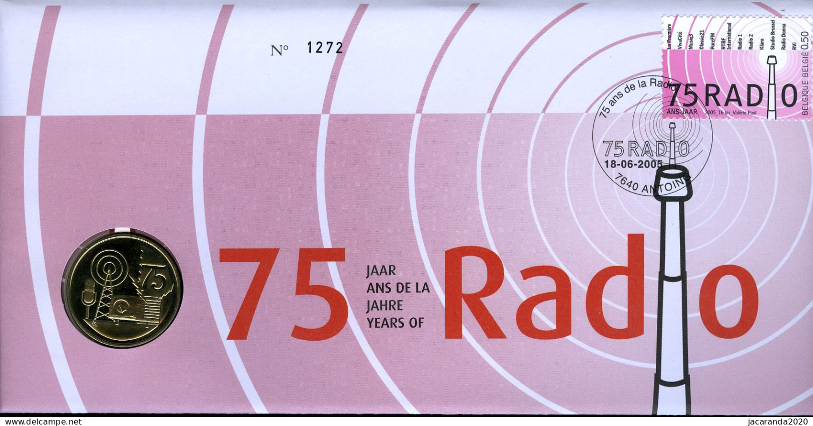 België 3415 NUM - Numisletter - 75 Jaar Radio - 75 Ans De La Radio - 2005 - Numisletter