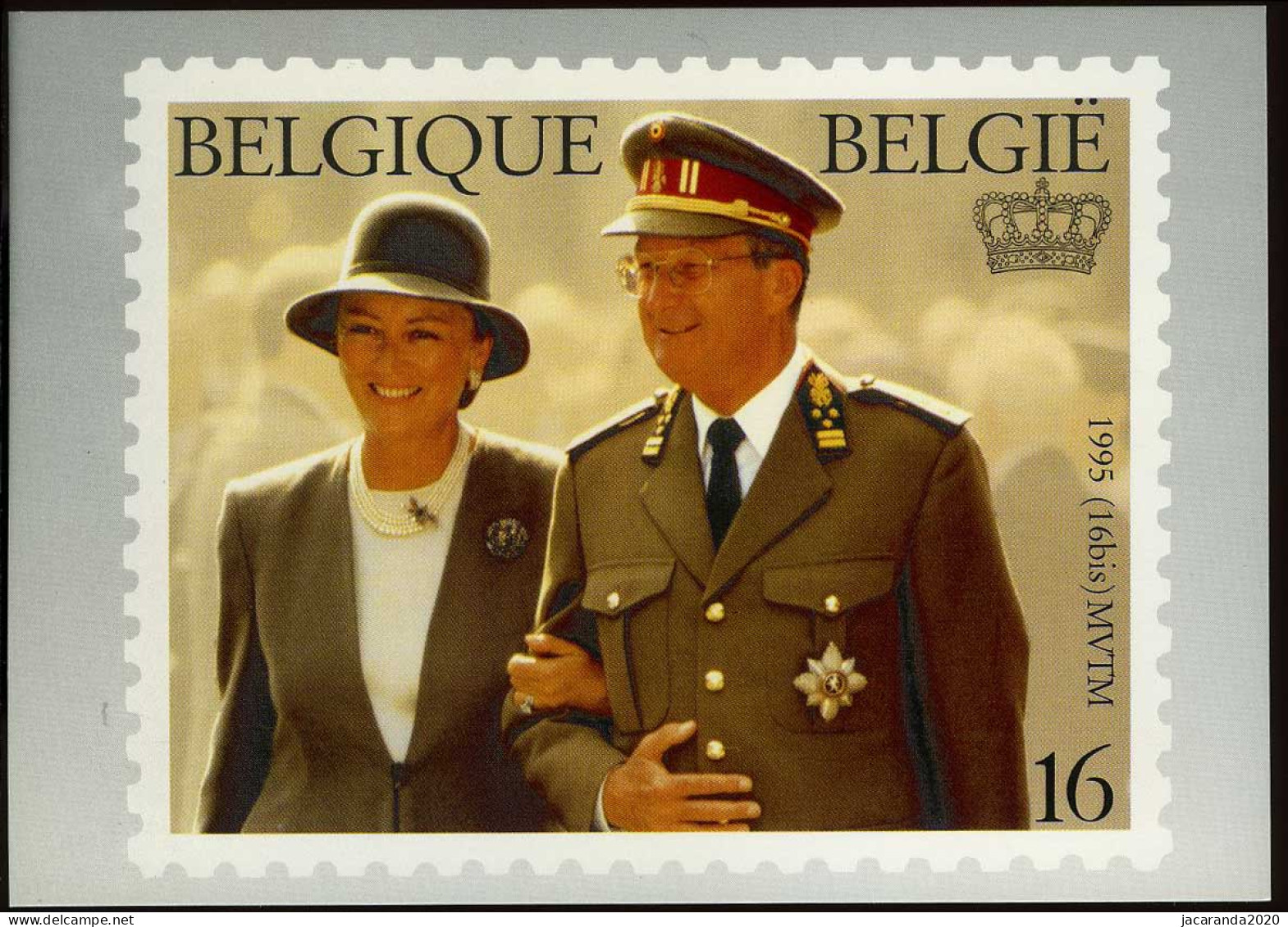 België 2828 HK - 40 Jaar Koninklijk Huwelijk - Herdenkingskaart - Carte Souvenir - MET Bijhorende Postkaart - AVEC Carte - Cartes Souvenir – Emissions Communes [HK]