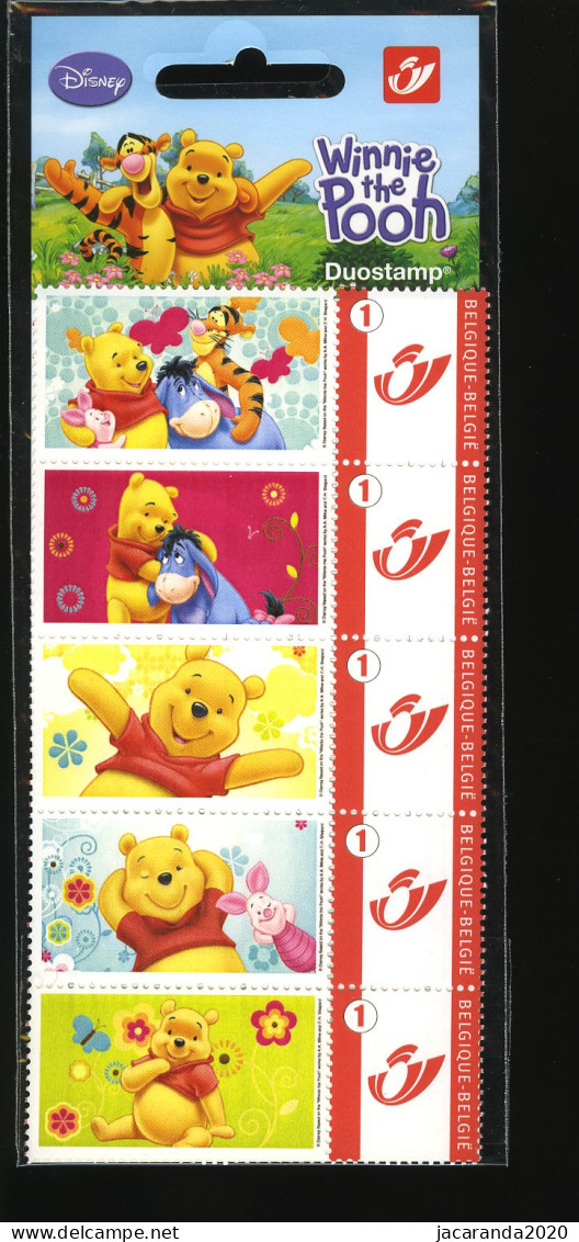 België 3700 - Duostamp - Disney - Winnie The Pooh - Strook Van 5 - In Originele Verpakking - Sous Blister - Ungebraucht