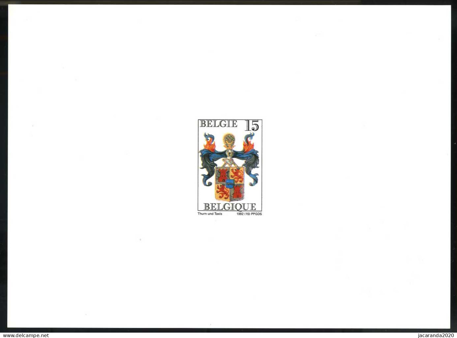 België SLX 6 - Speciaal Luxevellejte - Thurn En Tassis - Tour Et Tassis - 2483 - 1992 - FR - Post
